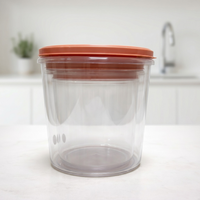 Round Plain Containers – Set of 3