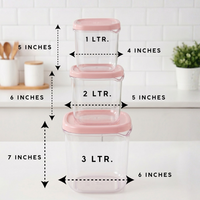 Rectangular Food Containers – Set of 3