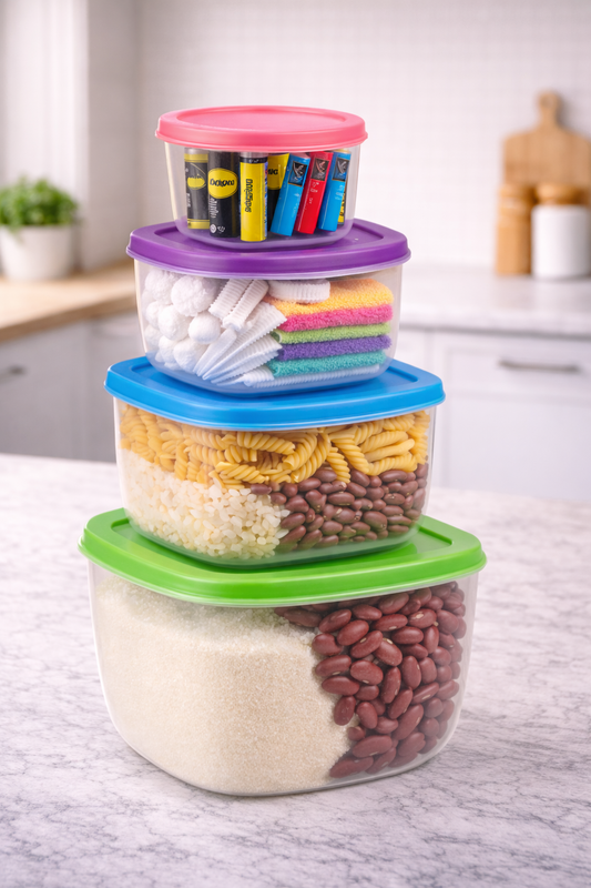 Rainbow Food Container – Set of 4